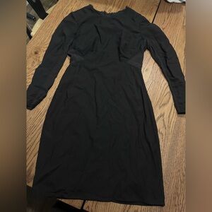 Zac Posen Black Long Sleeve Sheath Dress Women’s Size 4 Fitted Cocktail Workwear